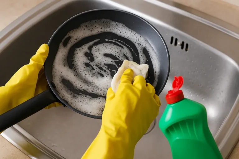 Por que o detergente comum não funciona bem em panela antiaderente