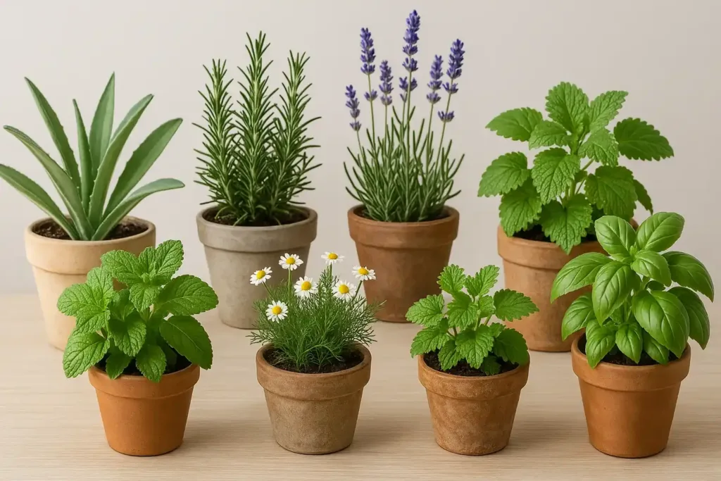 8 plantas medicinais para ter em vasos decorativos