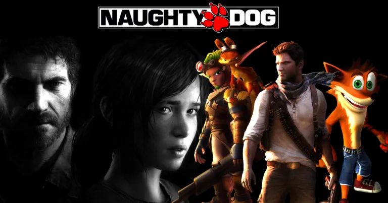Banner divulgação de jogos da Naughty Dog, estúdio criador de The Last of Us (Imagem: Divulgação / Naughty Dog)