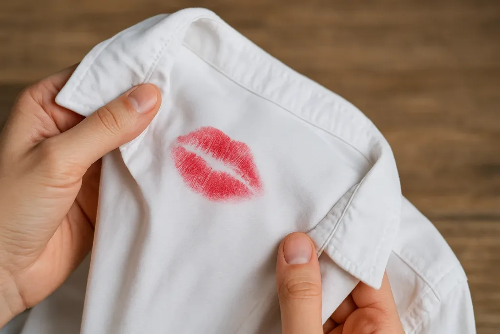 Manchas de batom em roupas brancas descubra 2 truques rápidos usando apenas 3 ingredientes baratos