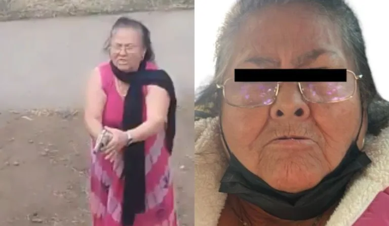 Dona Carlota com arma na mão