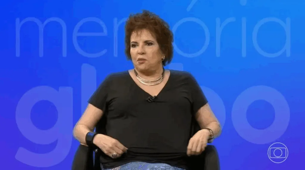 foto de Lucia Alves em programa da Globo