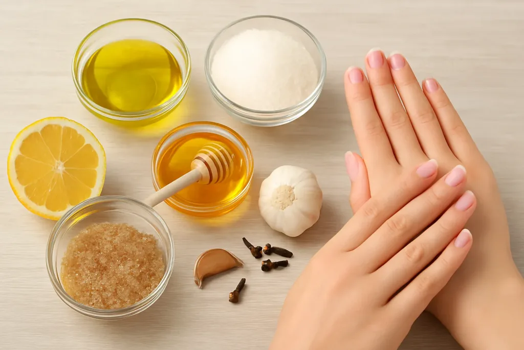 4 truques caseiros para fortalecer as unhas e hidratar as mãos
