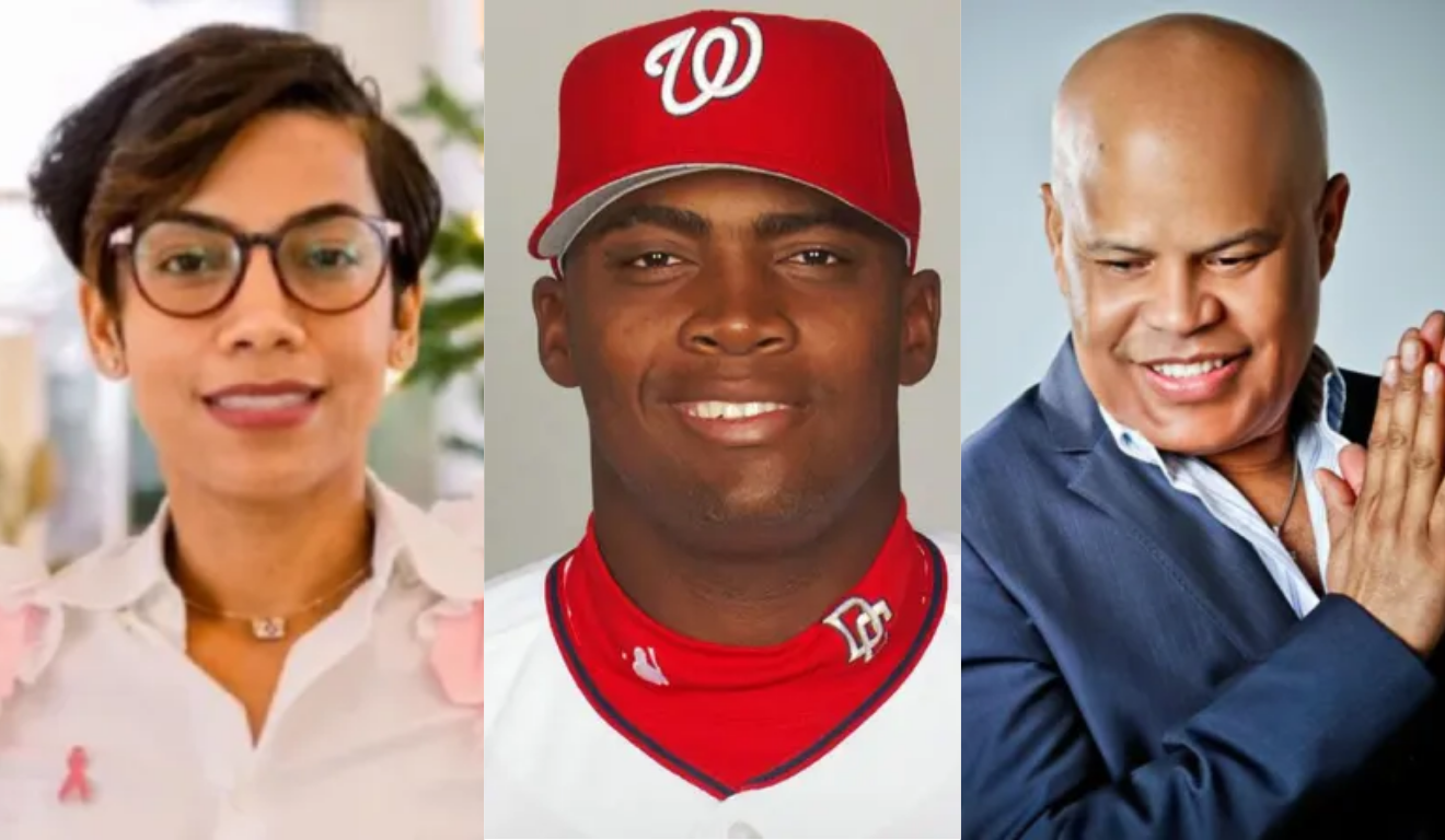 Imagem da governadora, atleta e cantor.