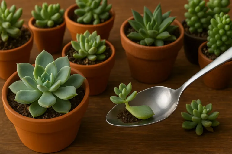 Aprenda o truque da colher para multiplicar suas suculentas sem gastar nada