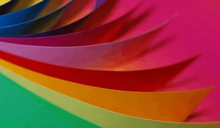 Imagem ilustrativa de várias cores, e entre elas estão: verde, amarelo, laranja, vermelho, rosa, azul e roxo.