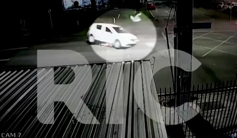 Vídeo mostra acidente de influencer em Curitiba