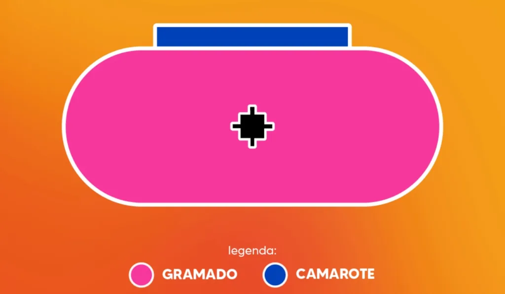 Palco da Tardezinha será montado no centro do gramado da Vila Capenama; público do setor camarote também tem acesso ao gramado