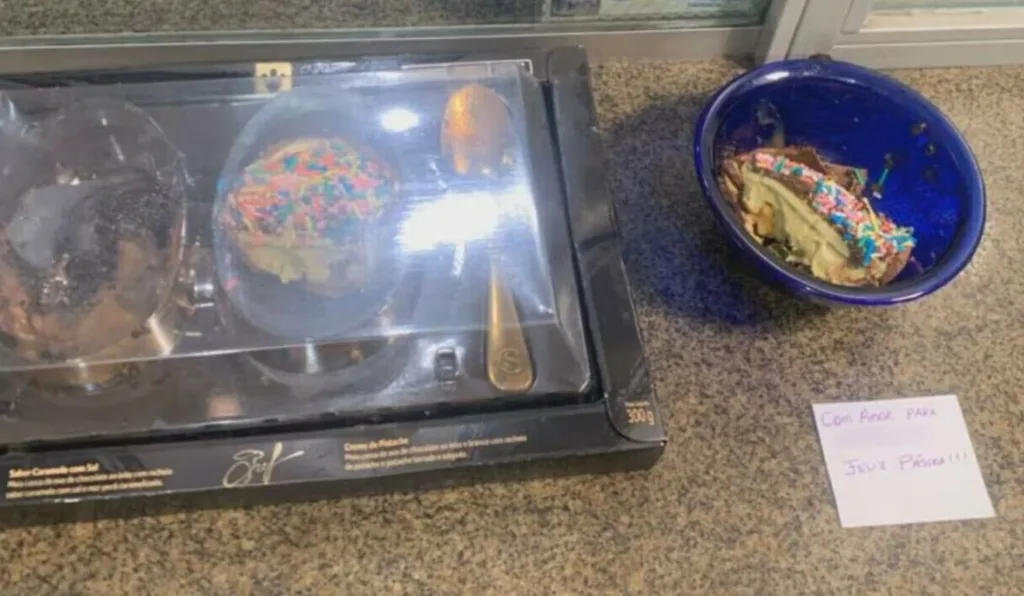 Bilhete deixado em ovo de Páscoa, que vitimou criança no Maranhão