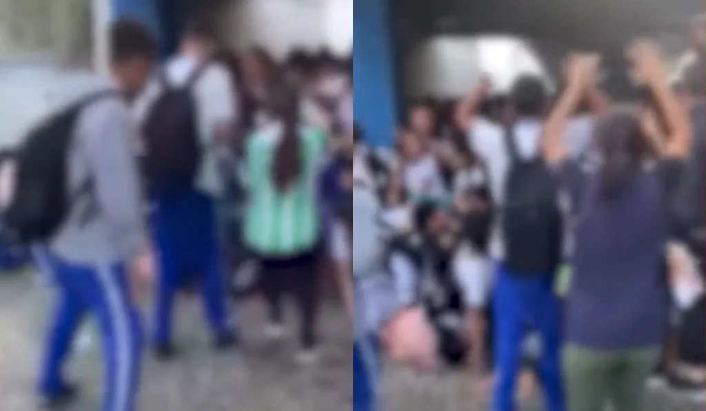 Crianças pisoteadas em escola