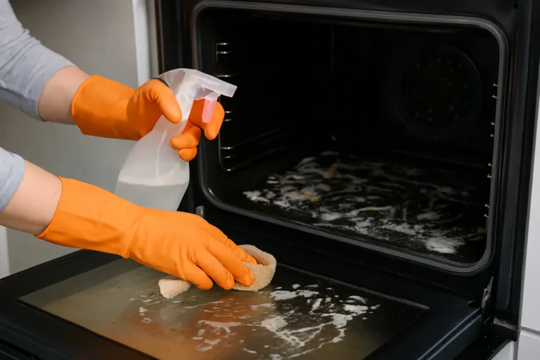 Como limpar o forno elétrico sem esforço usando bicarbonato e vinagre