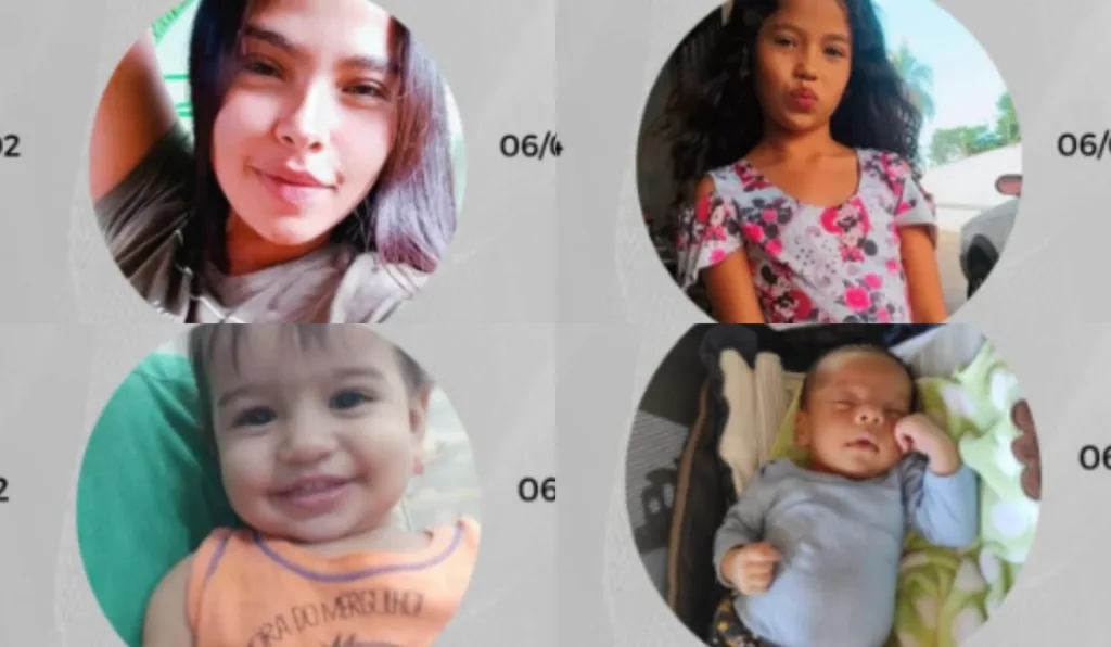 Mãe e três filhos serão enterrados nesta terça-feira (8)