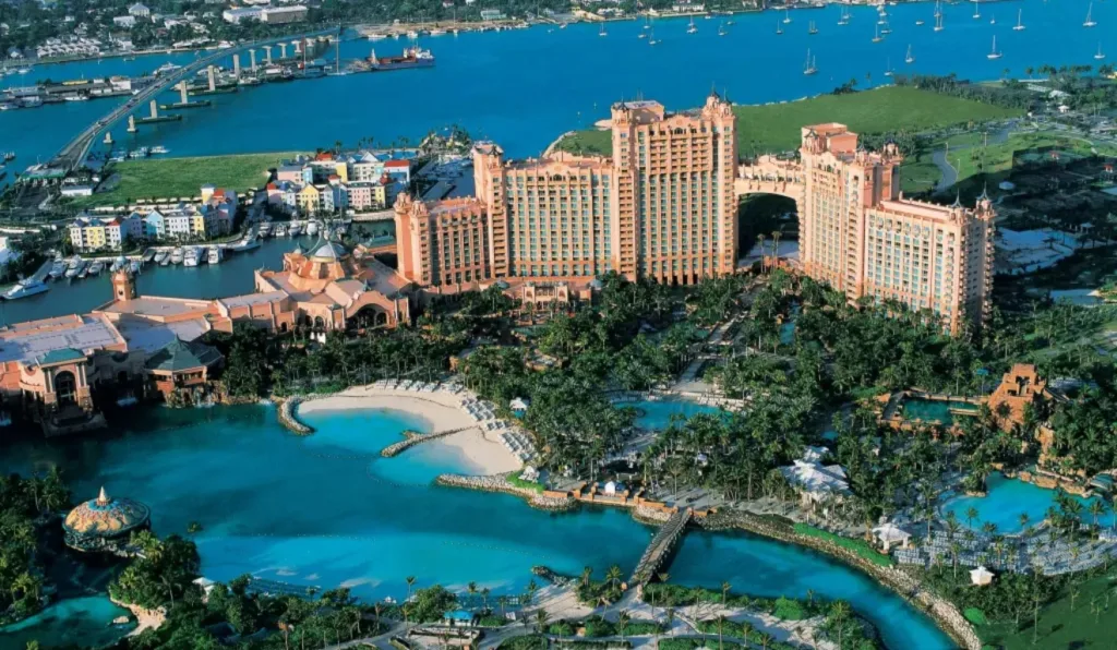 O Atlantis Resort em Paradise Island, Bahamas.
