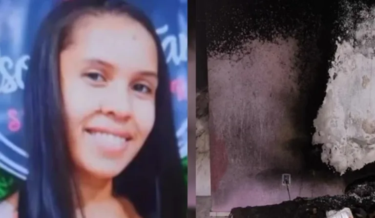 mulher que morreu com corpo queimado
