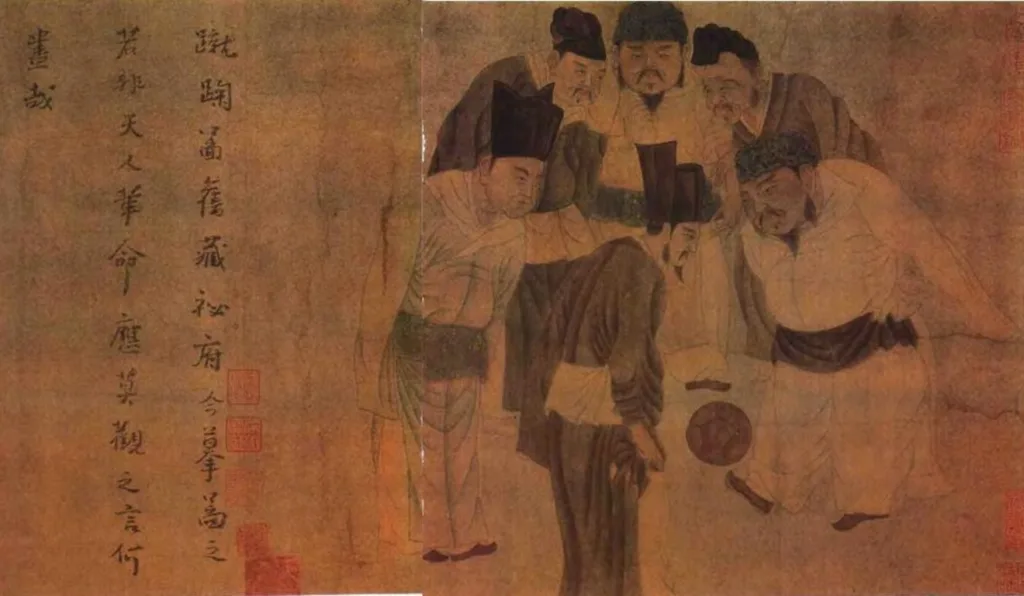 cuju, "esporte" precursor do futebol, praticado na China