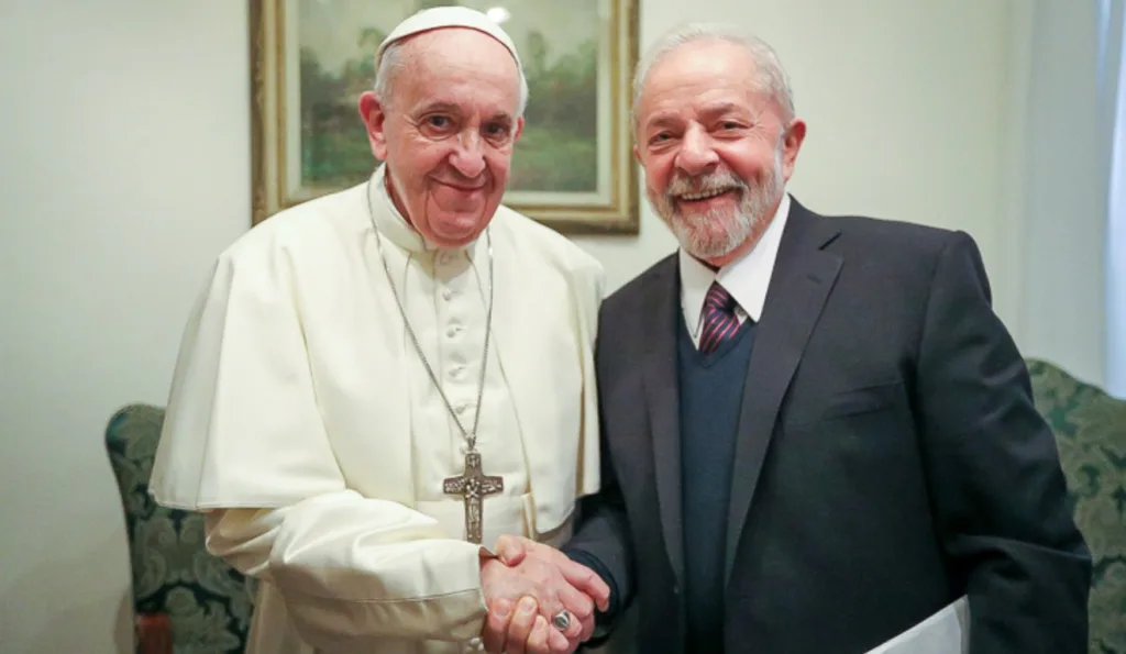 papa francisco - lula homenagem pela morte 