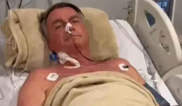 bolsonaro em vídeo gravado no hospital
