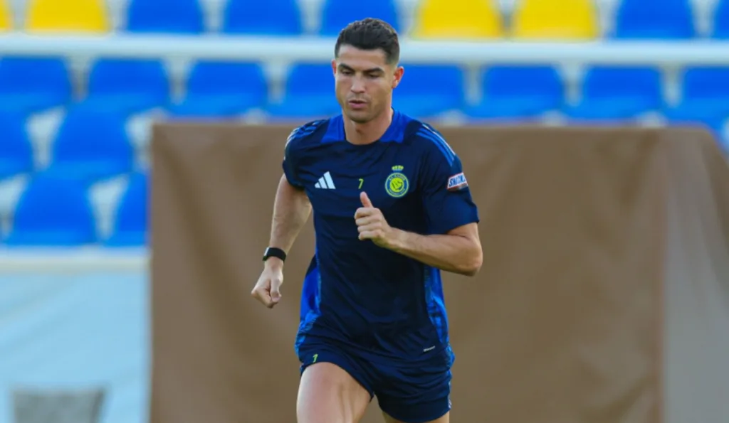 Cristiano Ronaldo treinando