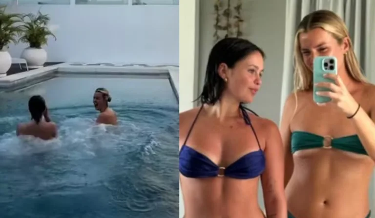 Turistas entraram peladas em piscina sem perceber que havia mais pessoas no imóvel alugado