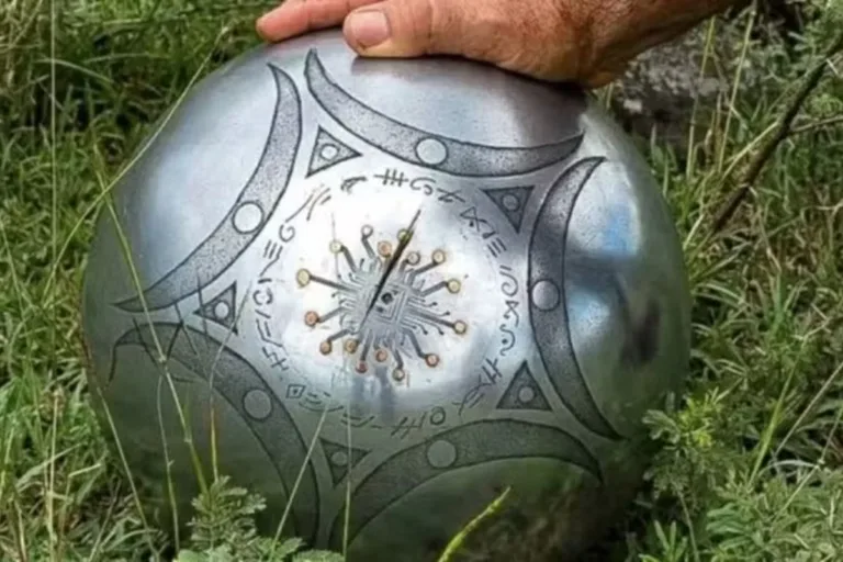 Esfera alienígena encontrada em Buga, na Colômbia - Foto: Reprodução / X