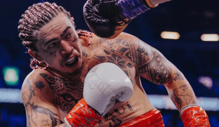 Imagem de Whindersson Nunes lutando.