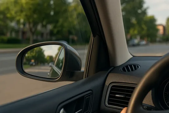 Como usar o celular para posicionar o espelho retrovisor