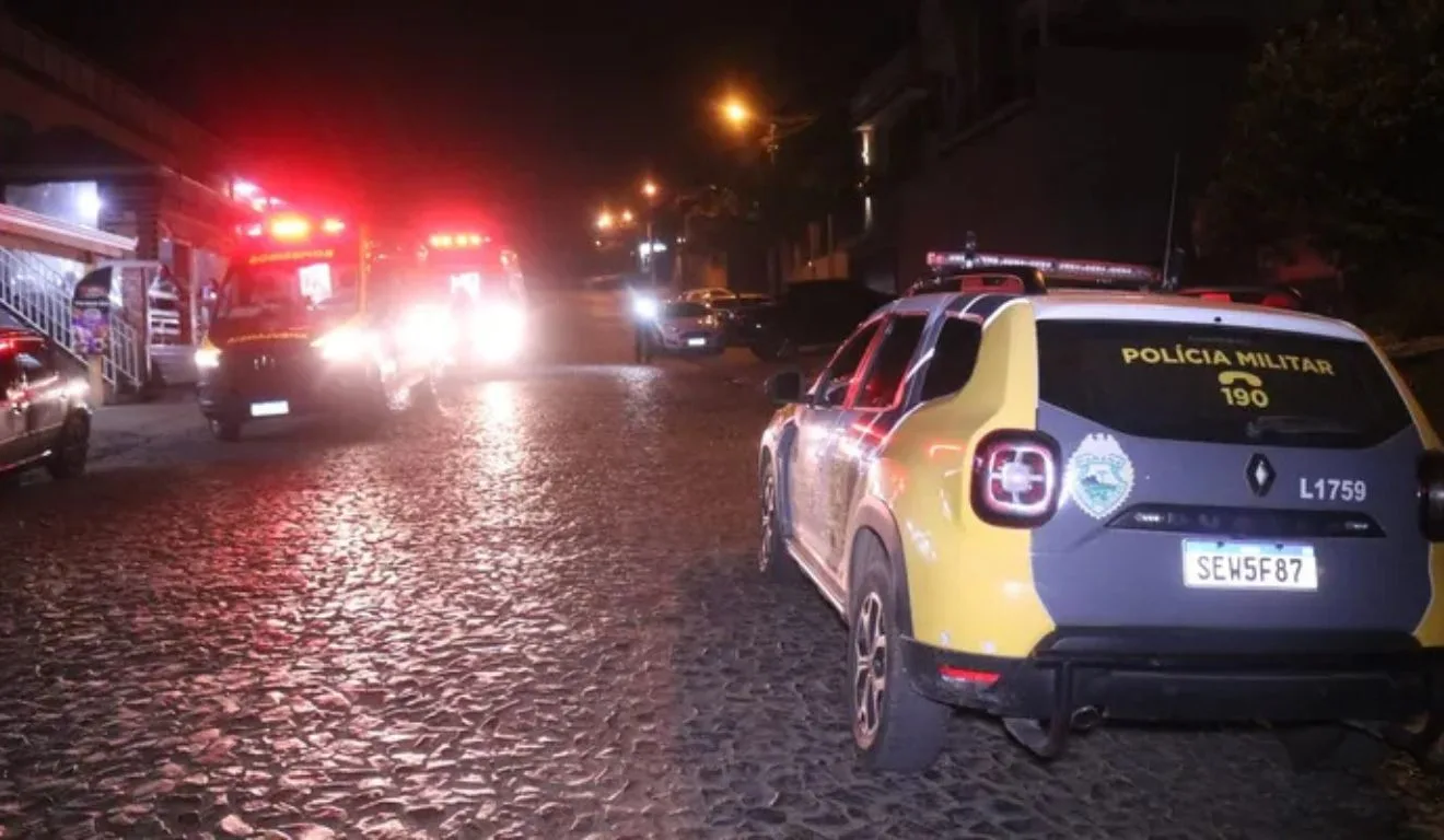 atendimento ao homem baleado pelo irmão