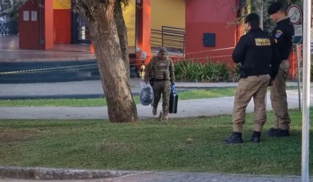 mochila suspeita com bomba em curitiba