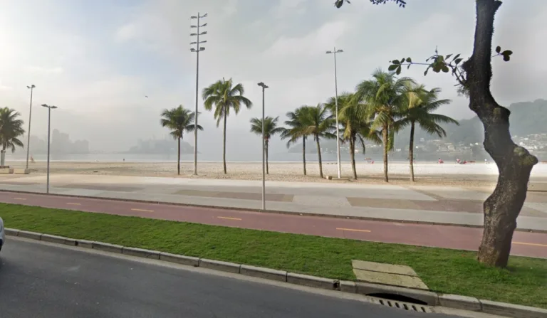 Praia Vicente, local onde pode ter sido atingido por tsunami