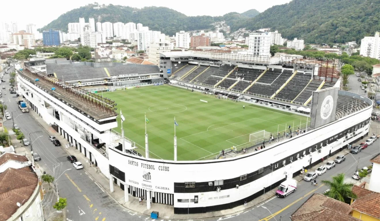 Vila Belmiro, palco da partida entre Santos x Botafogo