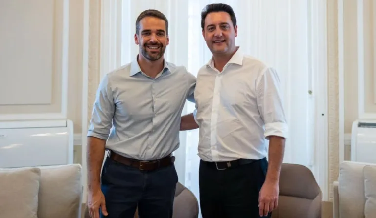 Eduardo Leite e Ratinho Jr. agora estão juntos no PSD