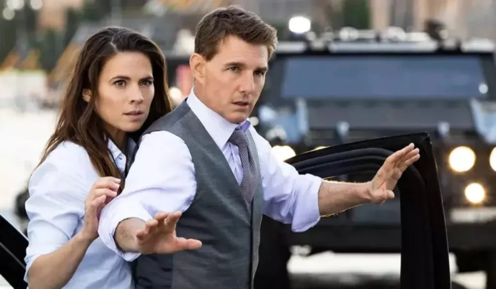 Ethan e Grace em cena do filme.