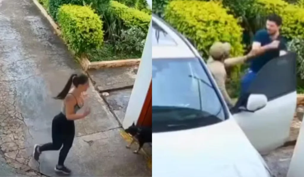 garota de programa fugindo de seu agressor