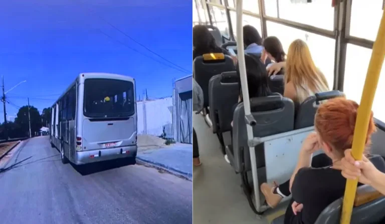 ônibus que levou os vizinhos ao velório de bebê que morreu engasgado em creche