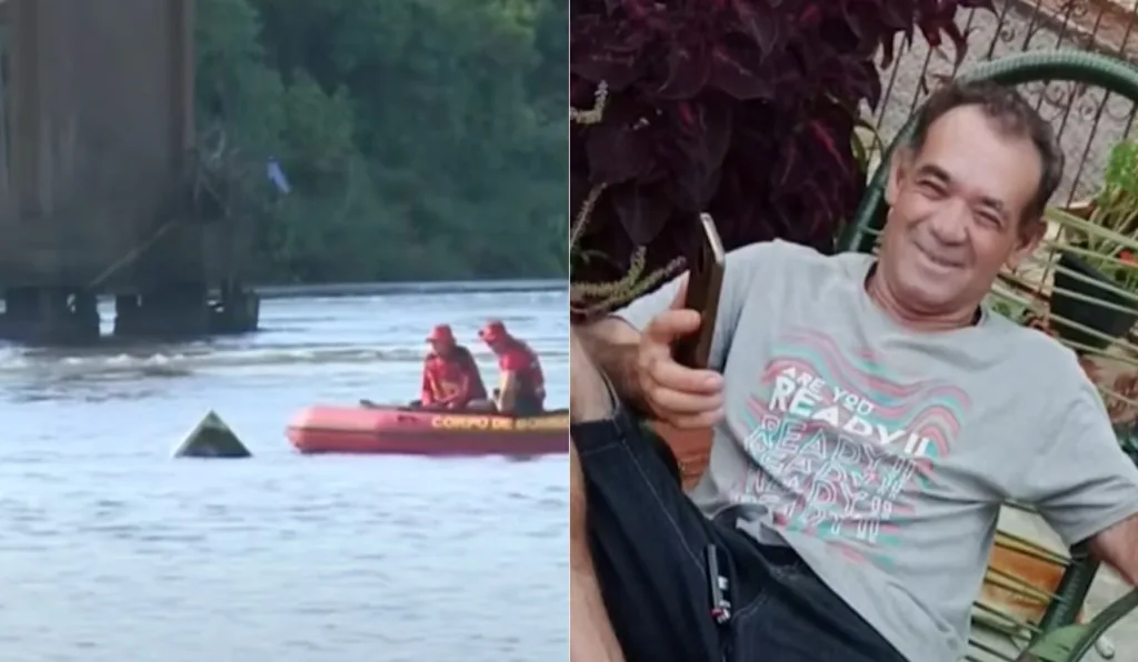 barco do homem que desapareceu durante pescaria