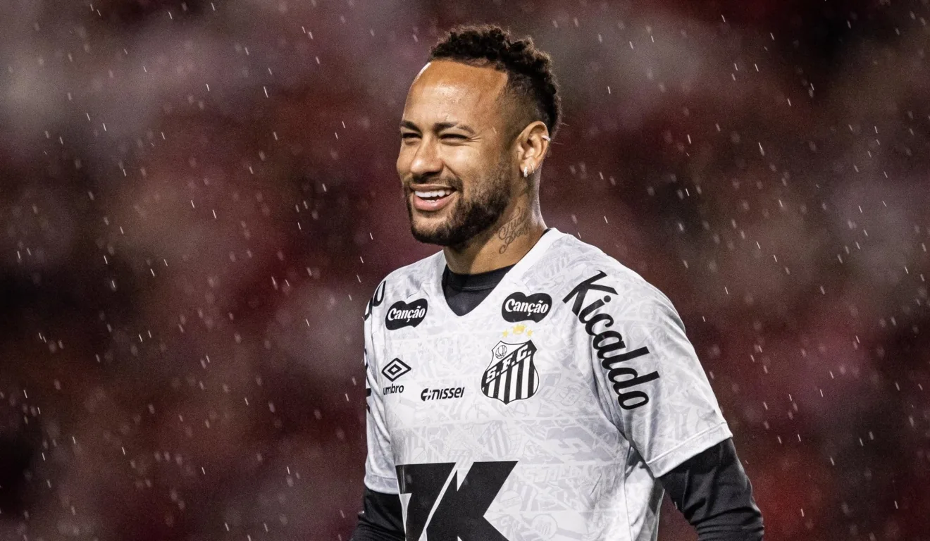 Neymar em aquecimento