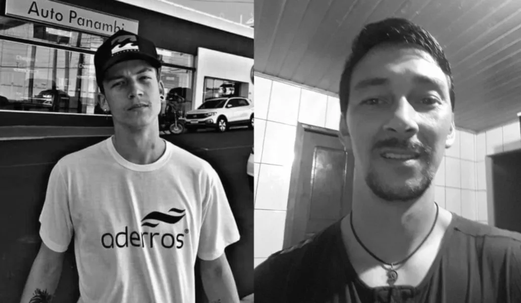 Leonildo Rocha e Elisson Wierzbicki estavam em caminhões diferentes e morreram após batida frontal

