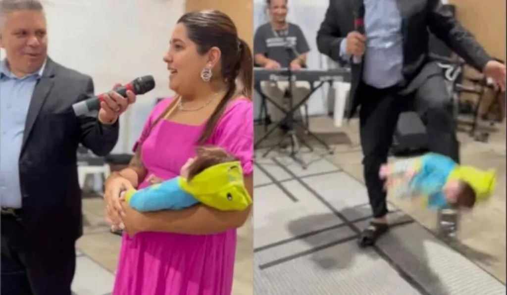 pastor chutando bebê reborn