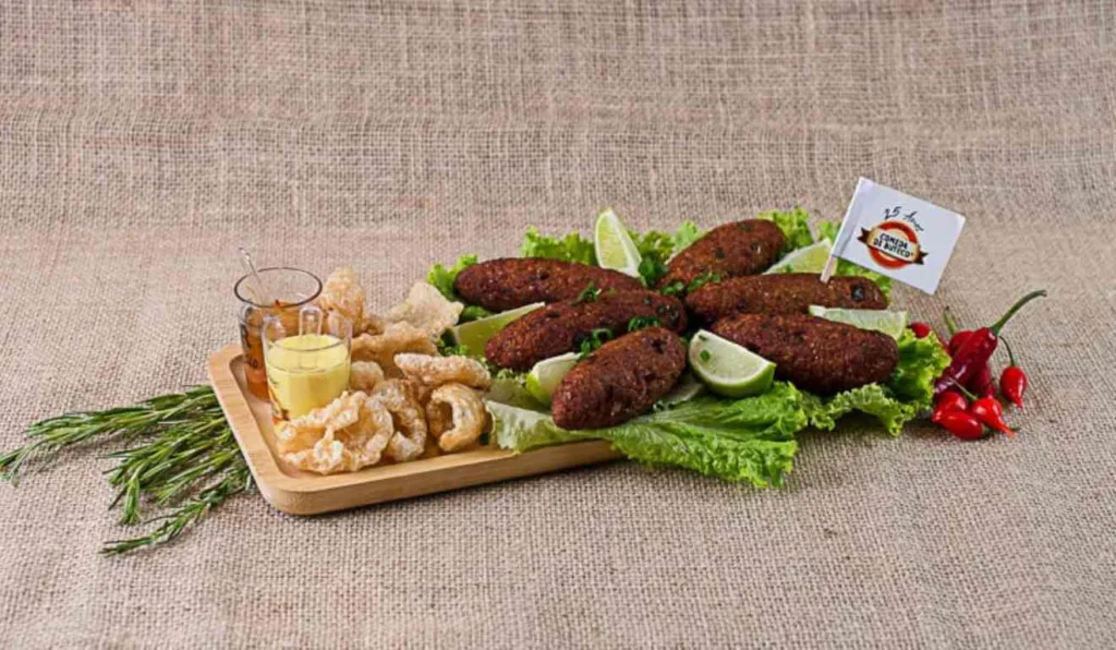 Receita campeã tem porção de quibe com pernil recheado com pinhão