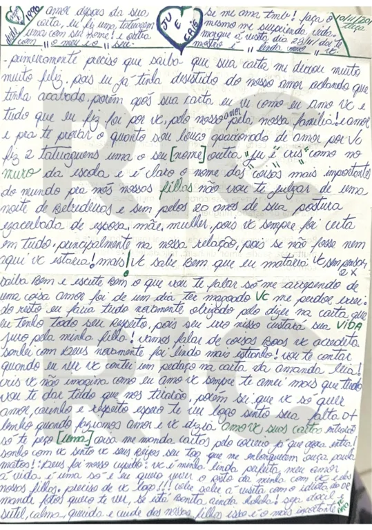 Cartas revelam ameaças de Edison Brittes à ex-mulher após morte de Daniel

