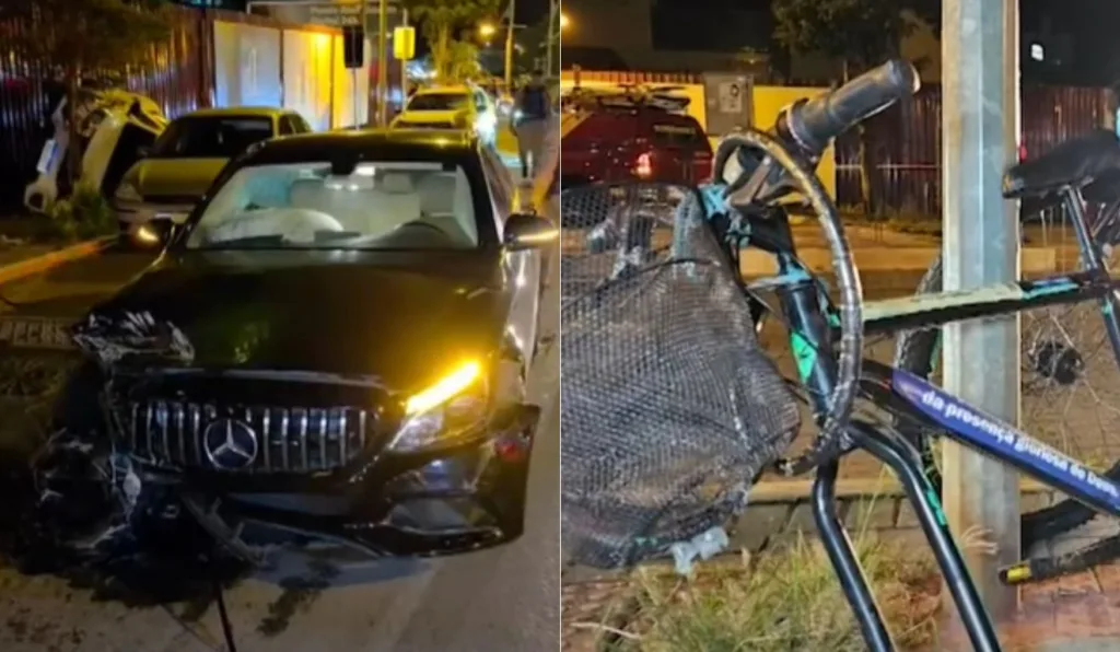 local onde o adolescente atropelou o ciclista