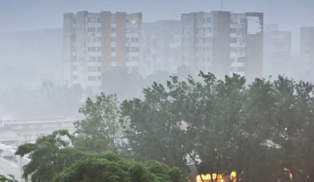 chuva para ilustrar o alerta laranja no sul do Brasil