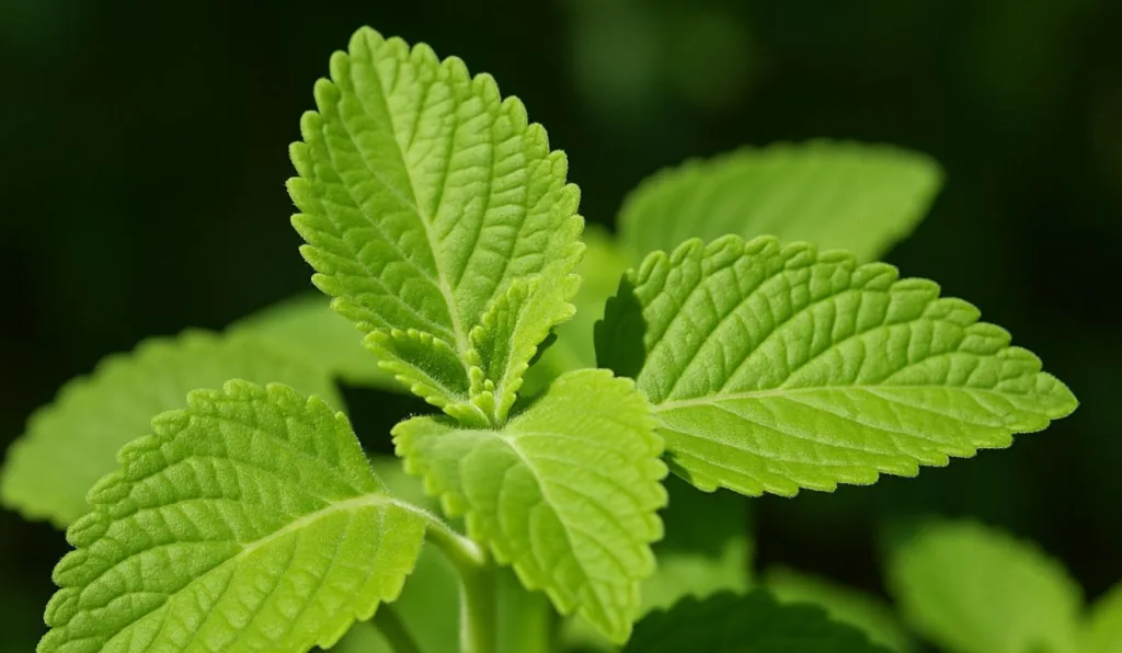 folha de boldo para ilustrar banho com a folha