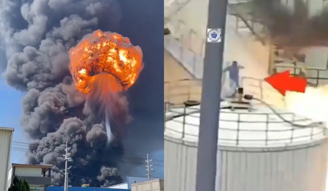Explosão em fábrica