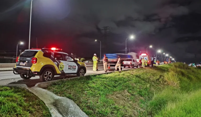 homem de 33 anos morre atropelado no Contorno Sul da BR-376, na Cidade Industrial de Curitiba
