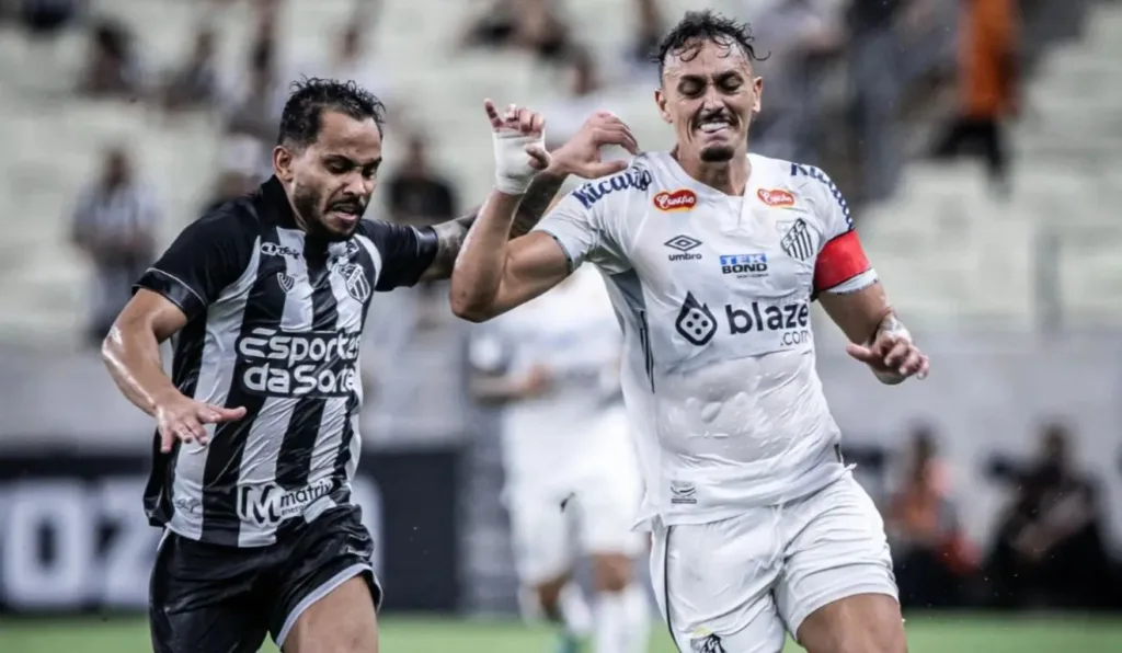 Santos x Ceará se enfrentaram pelo Brasileirão Série B de 2024 e o Peixe saiu vencedor nos dois jogos