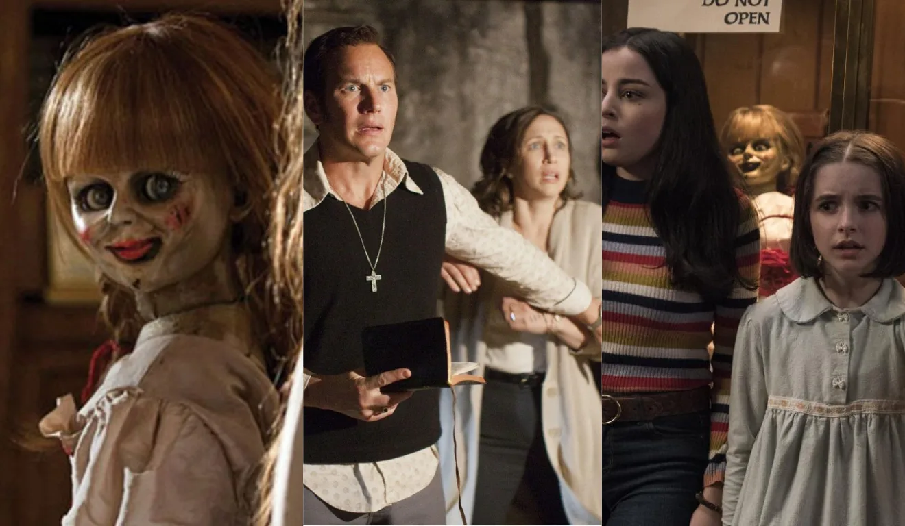 Imagem dos filmes de Invocação do Mal.