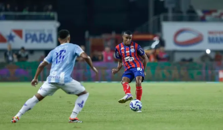 Jogadores da disputa entre Bahia x Paysandu.