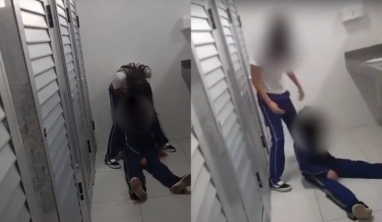 Tapas e chutes: caso de criança agredida em colégio repercute no RIC Notícias Manhã