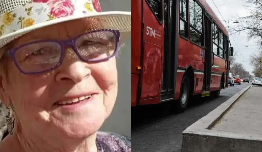 Idosa de chapéu e Ônibus